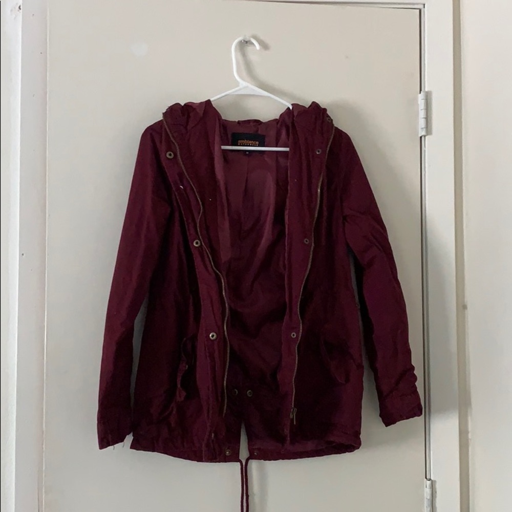 Burgundy jacket